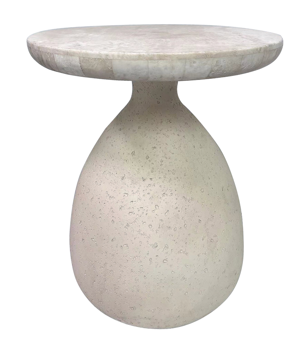 Gina Cream Side Table