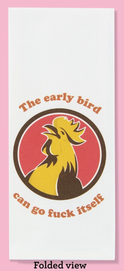 Early Bird Dish Towel