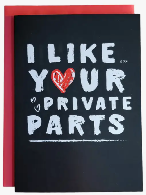 Private Parts Greeting Card