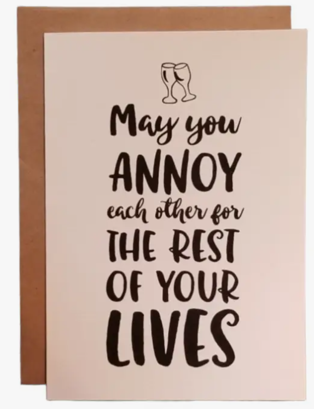 Annoy Each Other Greeting Card
