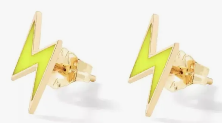 Lightening Micro Stud Earrings