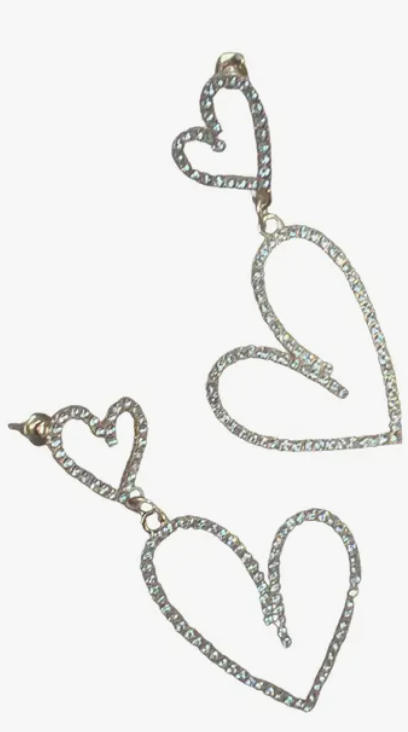 Harper Heart Statement Earrings