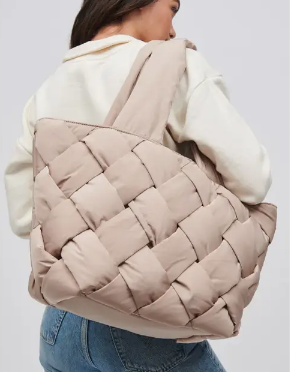 Intuition East West Woven Nylon Tote