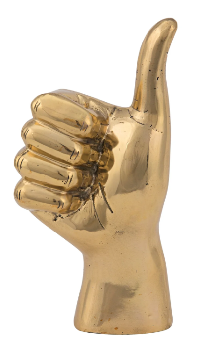 Brass Thumbs Up