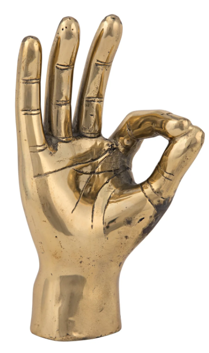 Brass Ok Sign