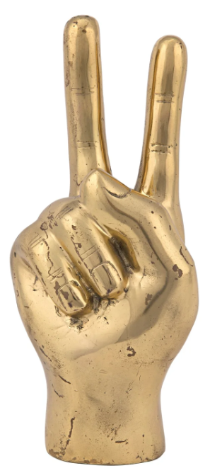 Brass Peace Sign
