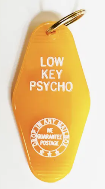 Low Key Psycho Retro Keychain