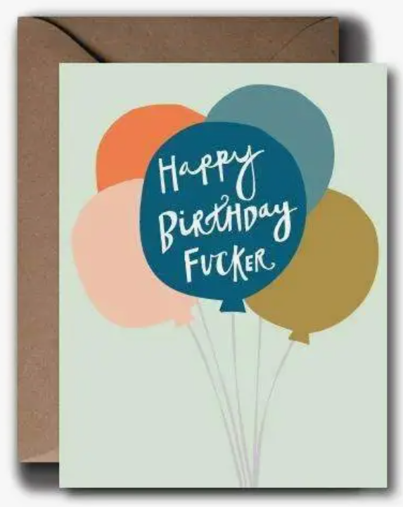 Happy Birthday Balloon Greeting Card