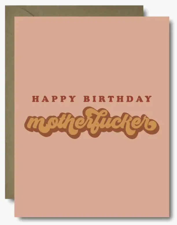 Retro Birthday Greeting Card