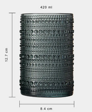 Load image into Gallery viewer, Beaded Hobnail Highball Glasses - Set of 6
