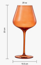 Load image into Gallery viewer, Autumn Crystal Wine Glasses - Set of 5
