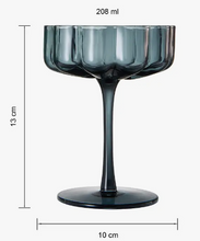 Load image into Gallery viewer, Vintage Flower Coupe Glasses - Set of 6
