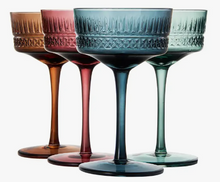 Load image into Gallery viewer, Muted Crystal Coupe Glasses - Set of 4
