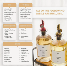 Load image into Gallery viewer, Olive Oil &amp; Vinegar Cruet Dispensers - Red Spout
