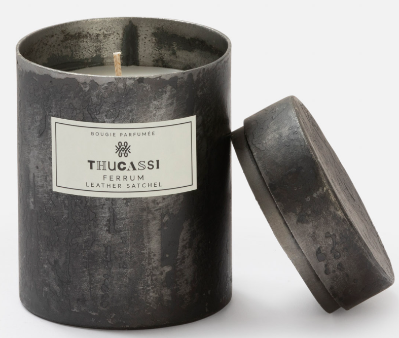 Thucassi Ferrum - Leather Satchel Candle