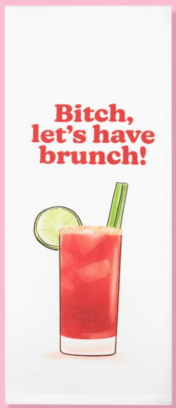 Let's Have Brunch Dish Towel