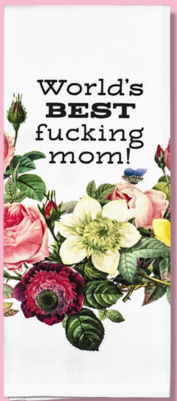 World's Best Mom Dish Towel