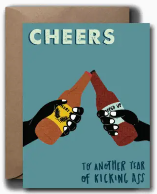 Cheers to Another Year Greeting Card