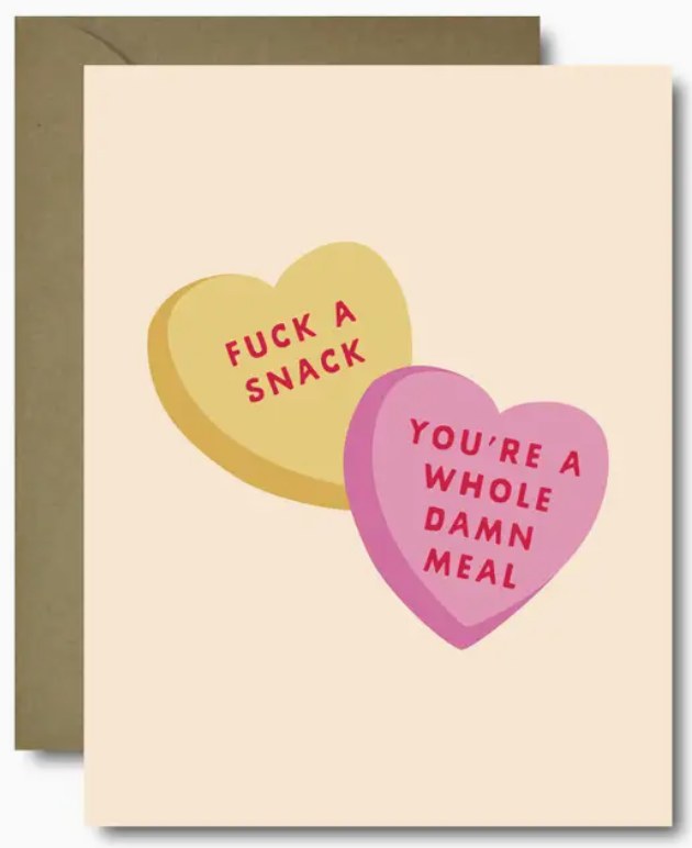 Whole Damn Meal Greeting Card