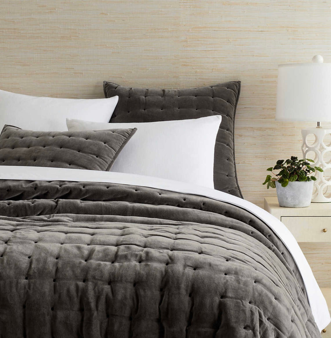 Vienna Velvet Shale Sham- Standard