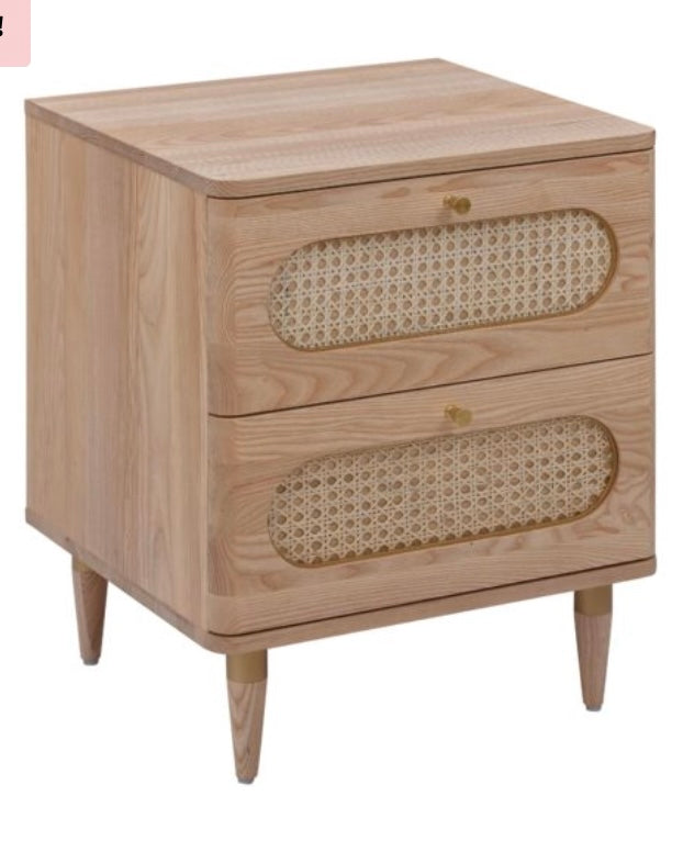 CARMEN CANE NIGHTSTAND