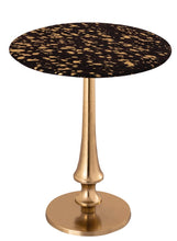 Load image into Gallery viewer, Gold Goathide Side Table
