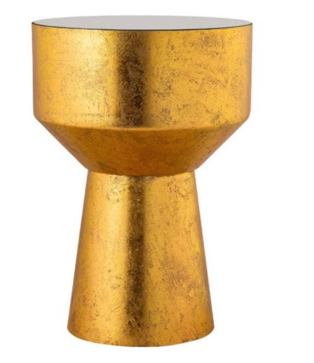MIA HANDPAINTED GOLD SIDE TABLE