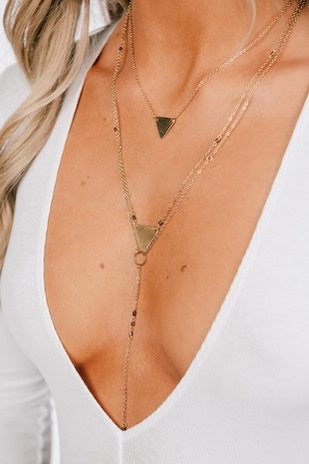 Antique Gold Layered Necklace