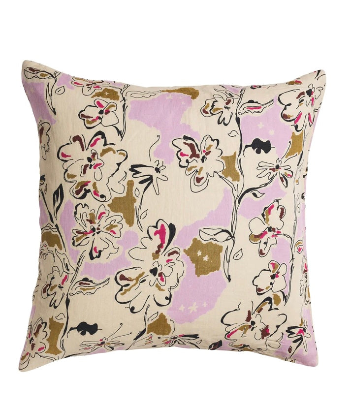Girly Girl Linen Euro Pillowcase Set