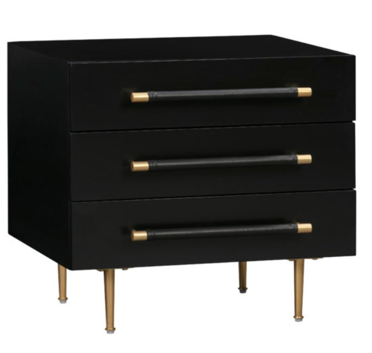 TRIDENT BLACK NIGHTSTAND
