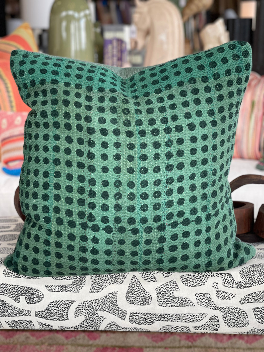 Dotted Forest Pillow