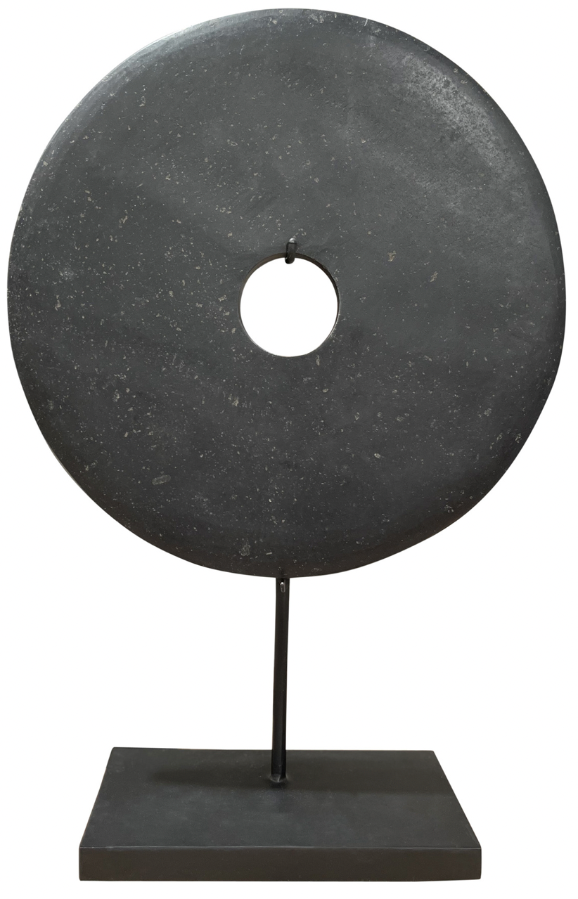 Atrani Black Marble Disk Stand-16