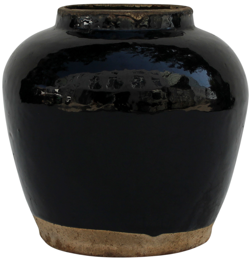 Glazed Obsidian Vase-12
