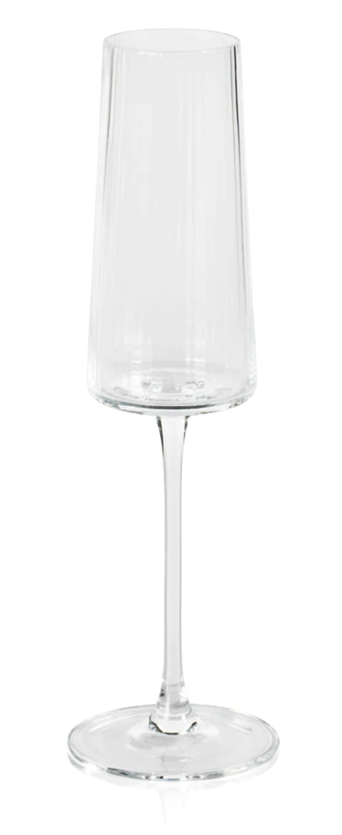 Textured Champagne Flute Set