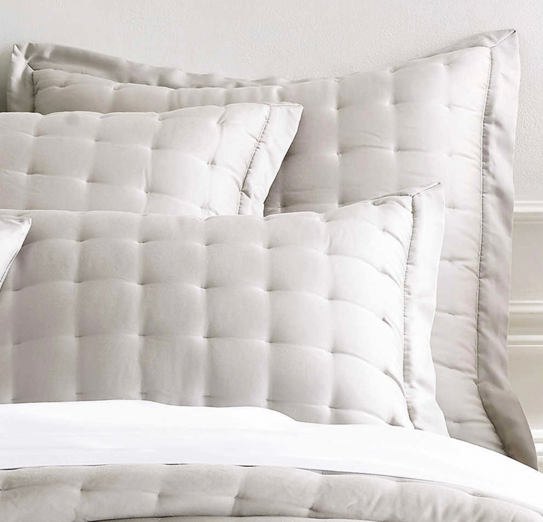 Comfy Cotton Natural Puff Sham- Euro