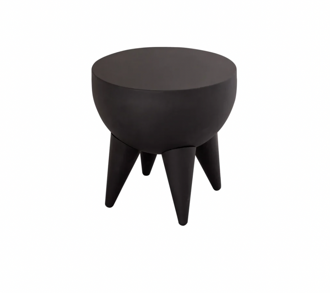 Spiked Black Side Table