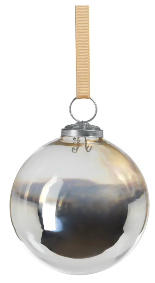 Large Ombre Silver Ornament