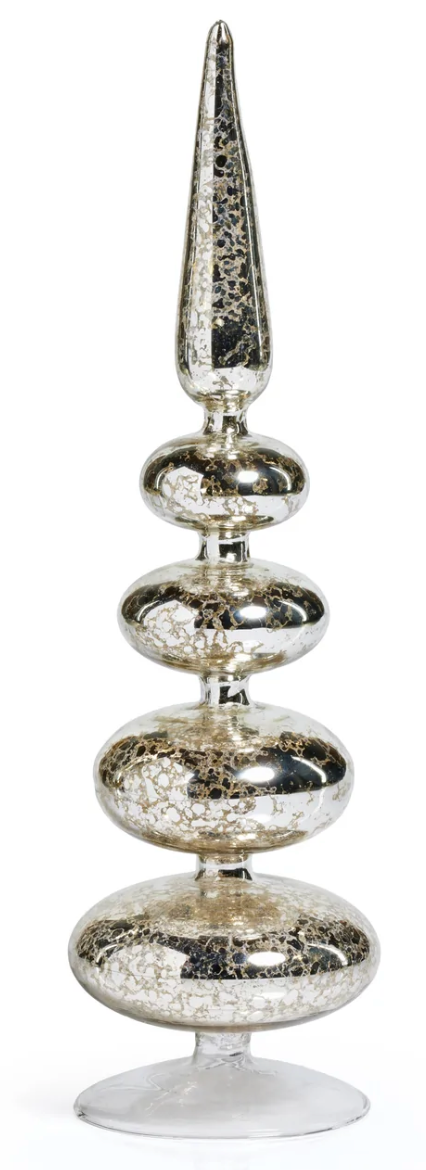 Silver Glass Finial