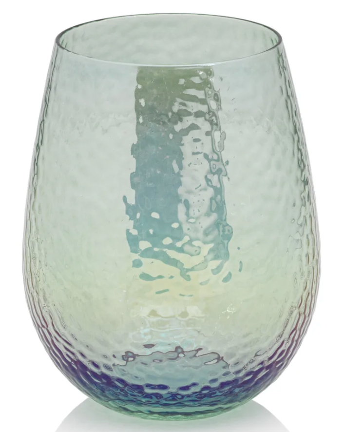 Blue Stemless Glass Set