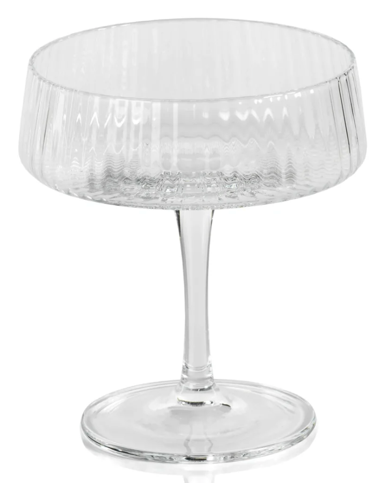 Textured Martini Glass Set